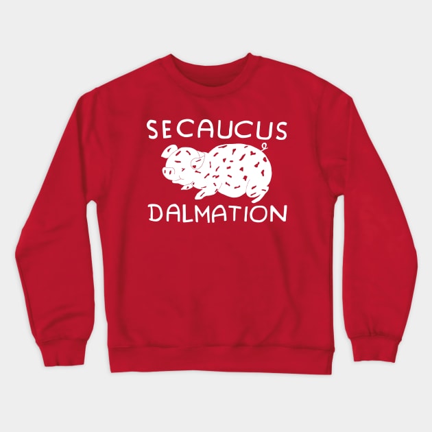 Secaucus Dalmation Crewneck Sweatshirt by retroworldkorea